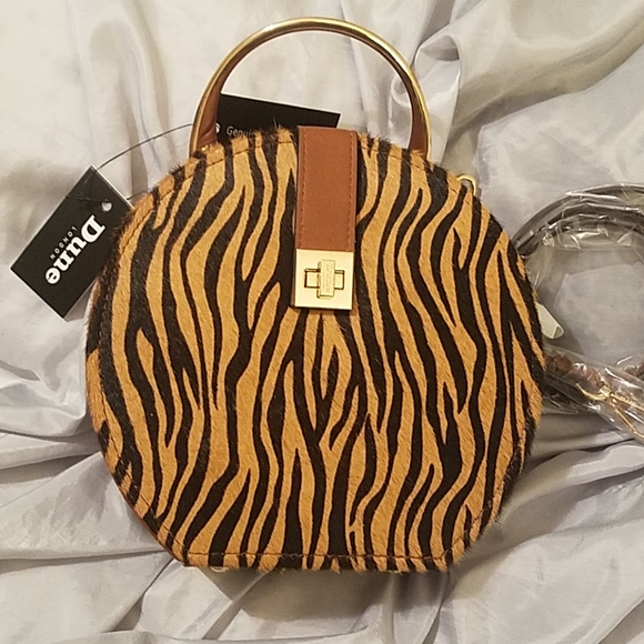 Dune London Handbags - Dune London animal print bag  coffee NWT